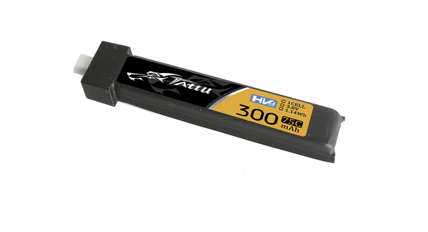 Акумулятор Tattu 1S 300mAh 3.8V 75C BT2.0 (1шт.) 04-0104 фото