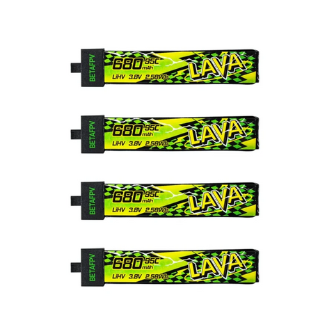 Акумулятор BETAFPV LAVA II 1S 680mAh 3.8V 95C BT2.0 (4 од.) 04-0105 фото