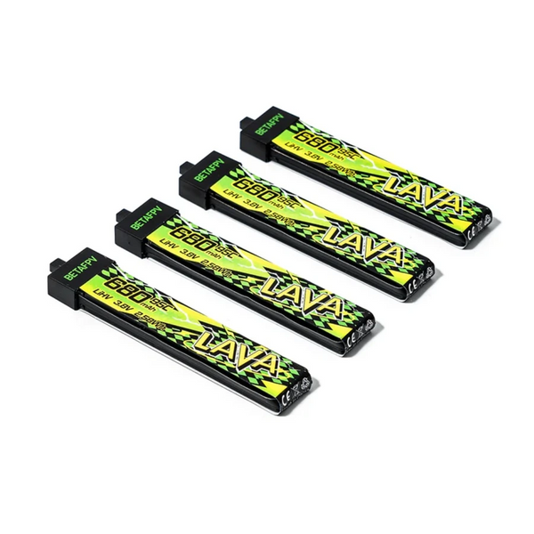 Акумулятор BETAFPV LAVA II 1S 680mAh 3.8V 95C BT2.0 (4 од.) 04-0105 фото