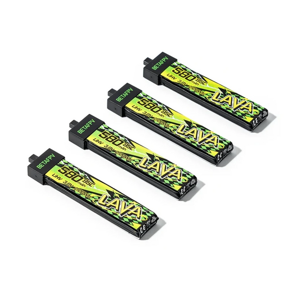 Акумулятор BETAFPV LAVA II 1S 580mAh 3.8V 95C BT2.0 (4 од.) 04-0106 фото